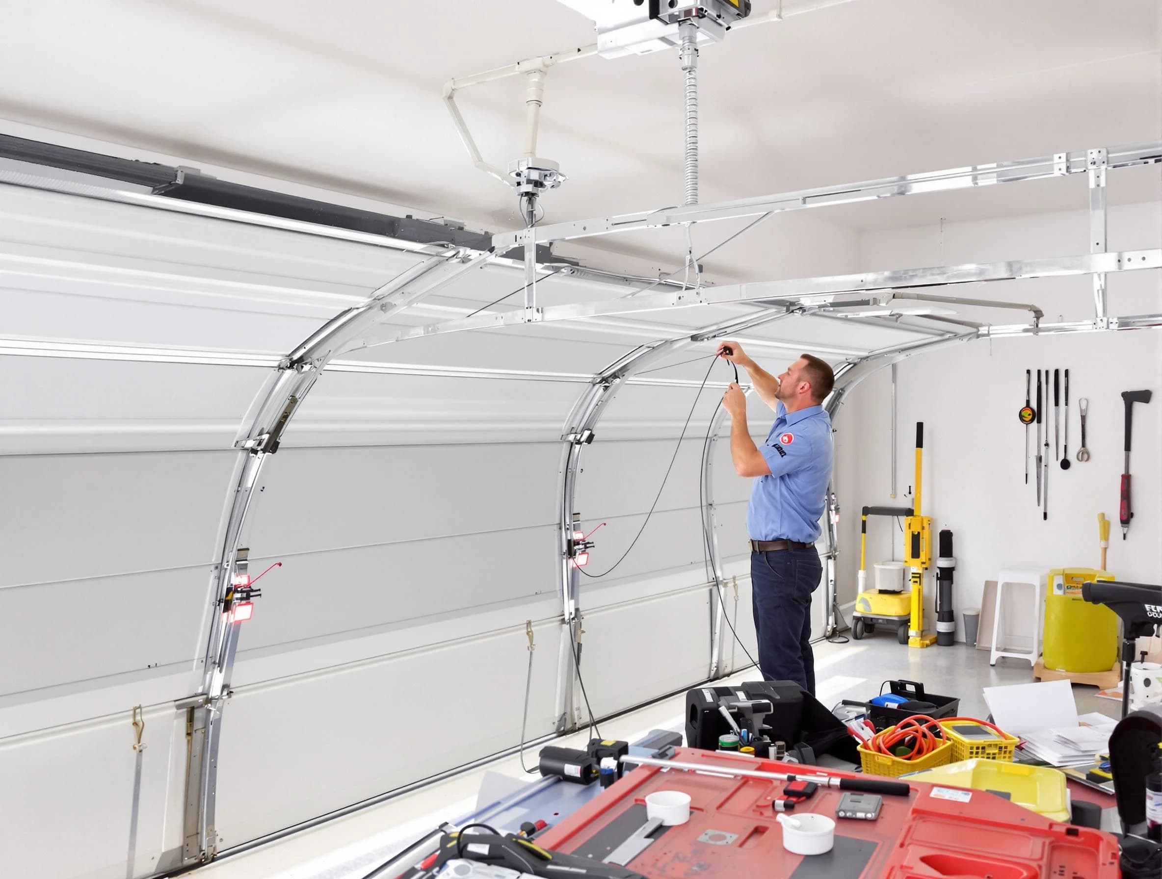 Garage door cable repair service by Forest Hills Garage Door Repair in Forest Hills