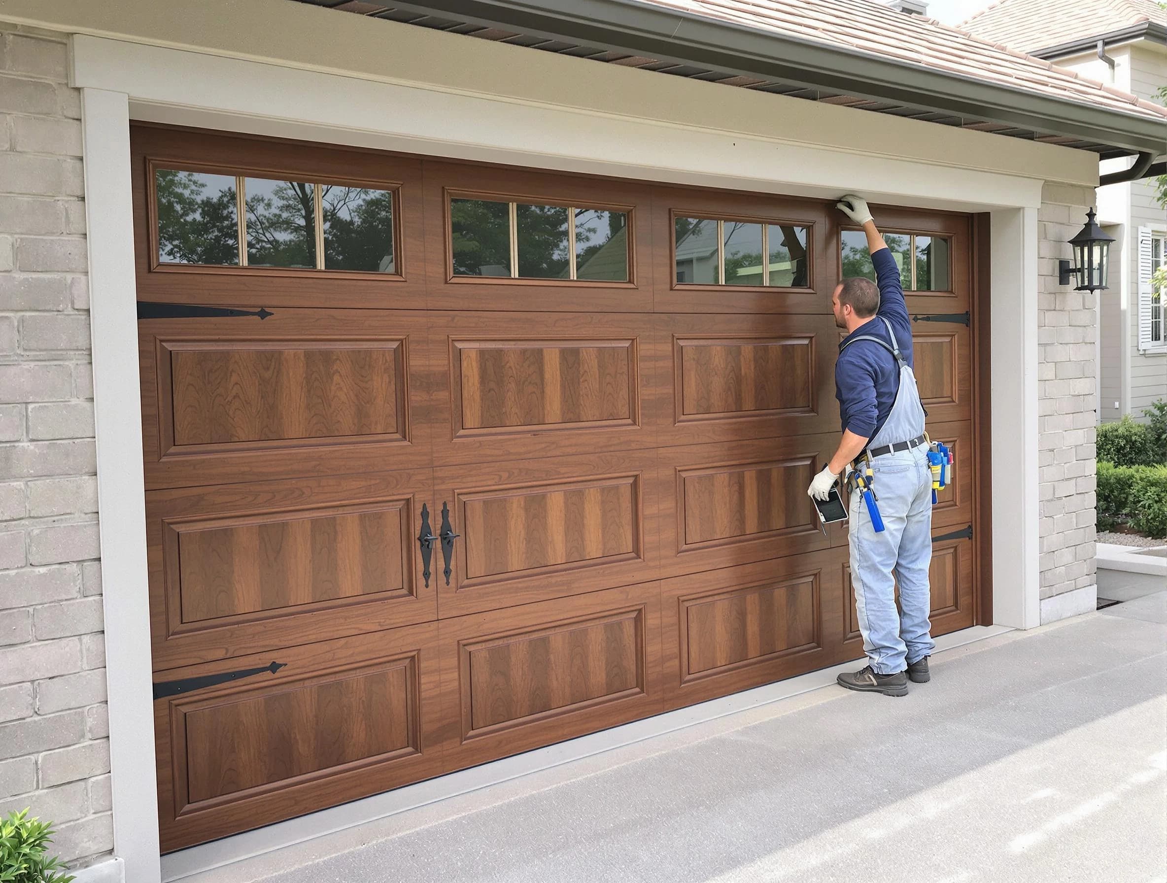 Custom garage door showcase by Forest Hills Garage Door Repair in Forest Hills