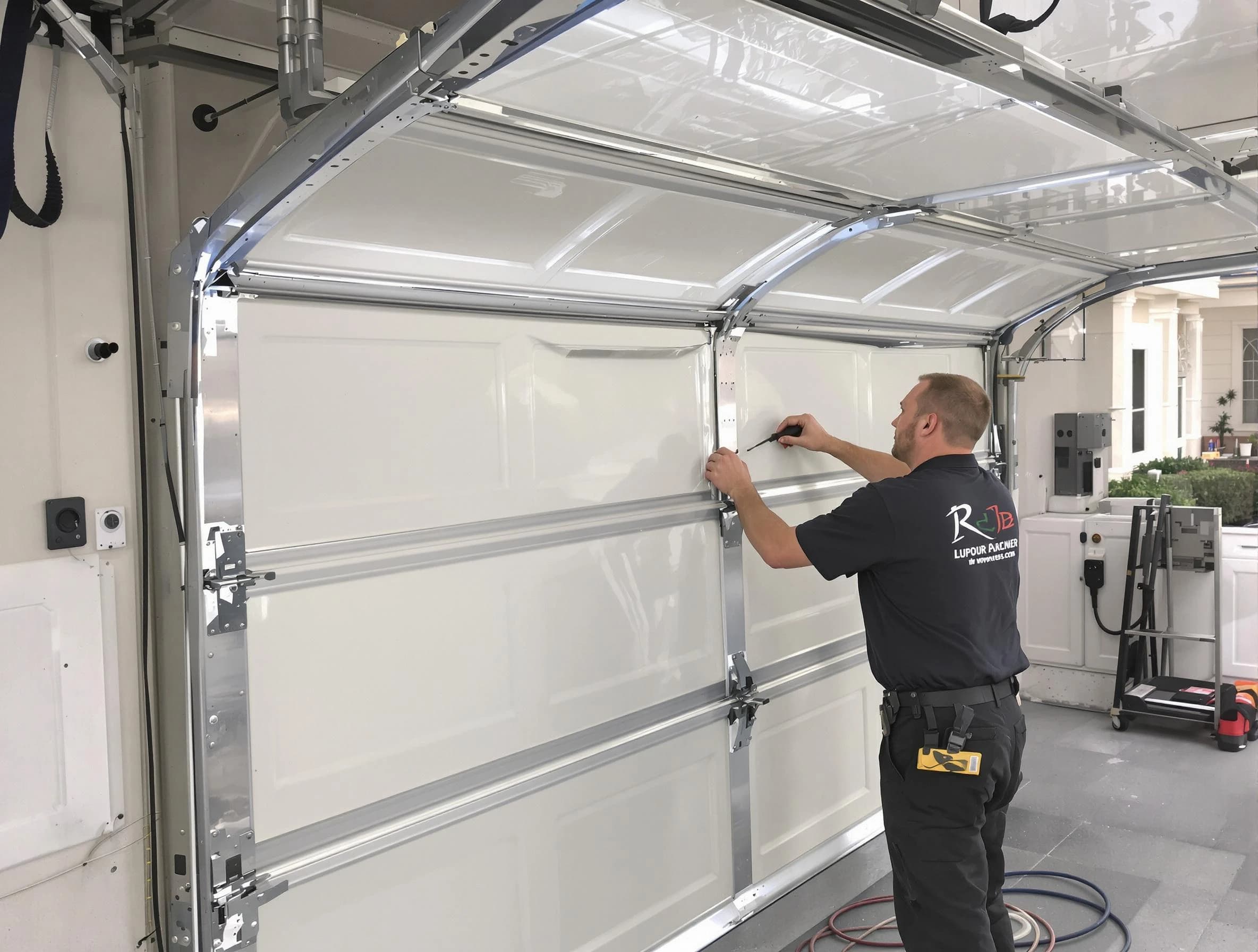 Forest Hills Garage Door Repair professional performing panel repair in Forest Hills